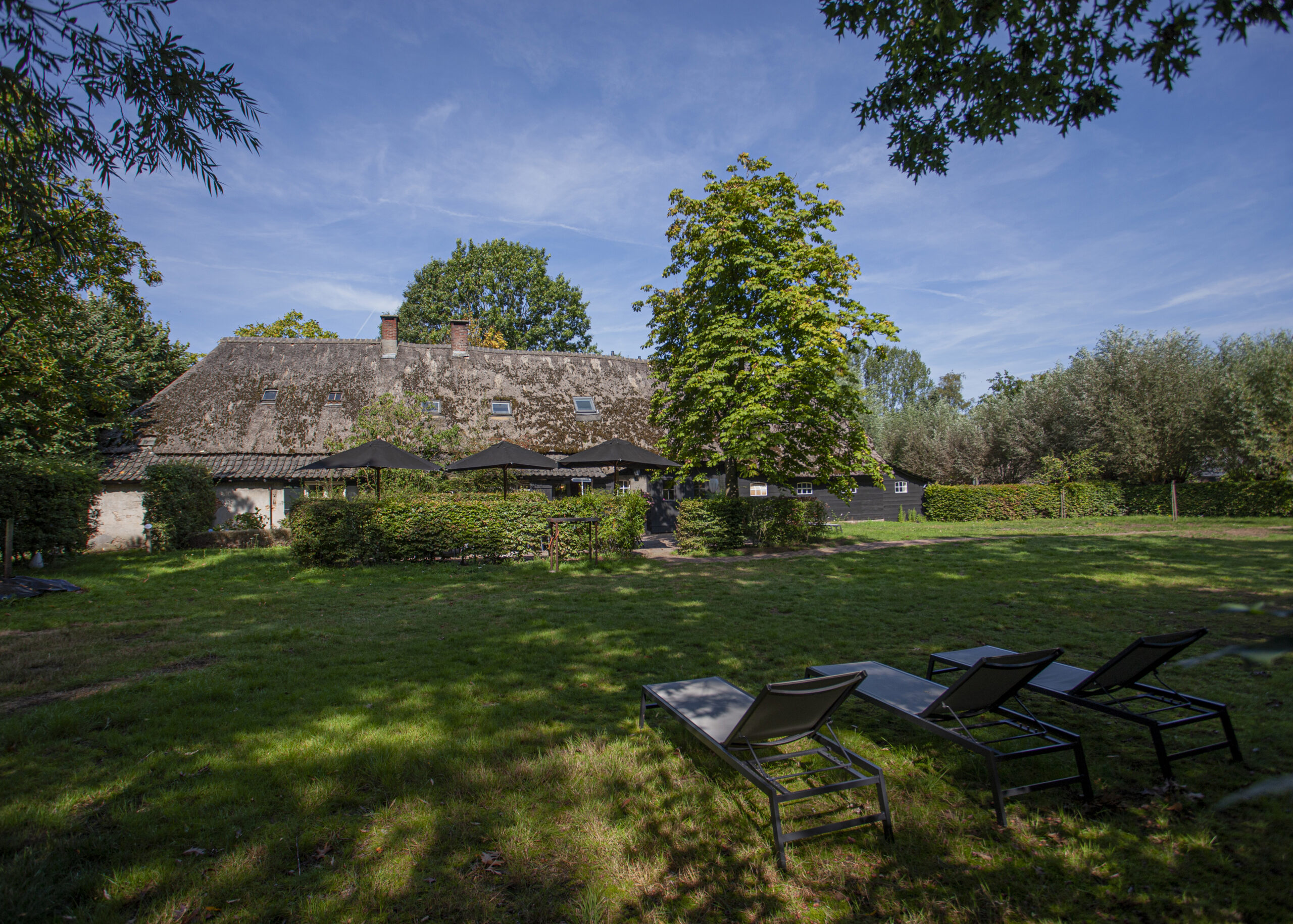 Boerderij met tuin ervoor